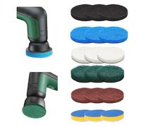 18 unidades de accesorios para cepillo universal Bosch compatible con Bosch Home/Garden6033, cepillo de limpieza Bosch, 3 X (almohadilla de microfibra, almohadilla de espuma, almohadilla de alto