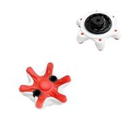 18 Unidades Kit De Tacos para Zapatos De Golf con Llave De Extracción - Clavos con Orificio Central - Compatible con Footjoy, Nike, New Balance, Under Armour, Callaway Y Adidas.(Rojo)