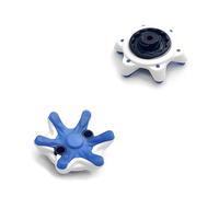 18 Unidades Kit De Tacos para Zapatos De Golf con Llave De Extracción - Clavos con Orificio Central - Compatible con Footjoy, Nike, New Balance, Under Armour, Callaway Y Adidas.(Azul)