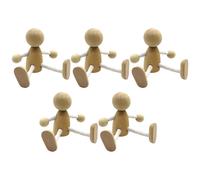 18 Unidades Muñecas De Madera Con Brazos Y Móviles