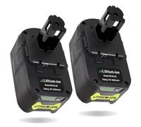 18 V, 6000 MAh, Compatible con Ryobi One Plus 18 V. Batería De Litio P108, P102, P103, P104, P105, P107, P109, P122, PBP005. Accesorios De Repuesto para Herramientas Eléctricas.(2pc)