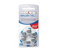 12 x Rayovac Implant Pro + implante Cochlear 675 PR44 - Pilas para audífonos Azul (= 2 x 6 Ampolla)