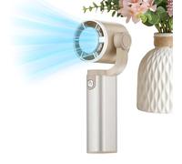 180° Adjustable Handheld Fan - Powerful Airflow Portable Mini Fan | USB Rechargeable Personal Ƒan For Summer Travel & Outdoor Use | Quiet Desktop & Handheld Dual-Use Cooling Ƒan