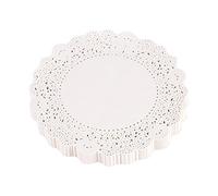 180 blocs de papel blanco con diseño redondo de encaje para decoración de tartas para cumpleaños, bodas, fiestas. 26.5cm