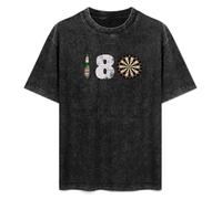 180 Darts Dart Arrows Dart Target Target Arrows Unisex T-Shirt Top Black Mens tee 3XL
