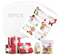 180 Etiquetas Navidad Pegatinas Navidad para Regalos 6 Diseños Exquisitos Autoadhesivas Stickers y Fáciles de Escritura Fácil Ideales para Crear Ambiente Festivo Decorando Detalles Notas y Hogar