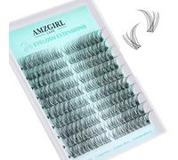 180 extensiones de pestañas con racimo natural, pestañas de volumen izquierdo y derecho, ojo de gato, para principiantes (amanecer, rizos C, 14 pares)