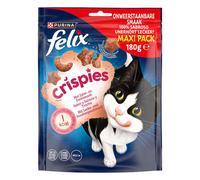 Felix snack gato crispes sabor salmón maxi pack 180 gr