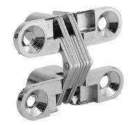 180 grados aleación de zinc Bisagras ocultas Bisagra invisible oculta de la puerta cruzada Fácil instalación Muebles Gabinete Kit(X-Small)