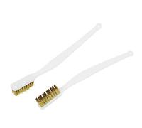 180 mm, longitud de plástico, mango curvado de latón, 2 unidades