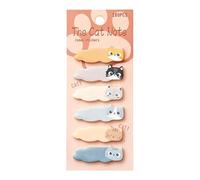 180 notas adhesivas lindas con estampado de patas de felino, notas de papel sobre el tema del gato, pestañas de notas ligeras para despegar, suministros decorativos de escritura, paquete organizador