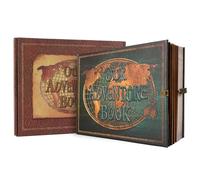 180 Page DIY Travel Photo Album Our Adventure Book Leather Retro Creative Anniversary Wedding Guest Memory Gift(Green)