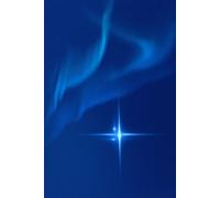 180 Page Paperback Lined Journal 6×9 - Deep Blue Cosmic Aesthetic Notebook with Star Glow and Aurora Cover