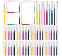180 palillos de hilo dental de silicona suave, cepillos interdentales con funda, púas de hilo dental suave para limpieza de dientes, frenillos, puentes, adultos, eliminación de placa