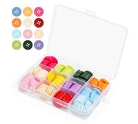 180 Piezas Botones de Colores con 20 mm Resina para Manualidades,Botones Redondos con 4 Agujeros,para Costura y Tejer, Manualidades, Decoración