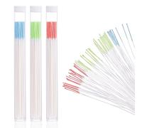 180 Piezas de Limpiador de Orificios para Pendientes, Hilo Dental Desechable Hilo para Limpiar Orejas para el Cuidado Posterior de la Perforación del Orificio del Oído (Azul, Rojo Rosa, Verde)