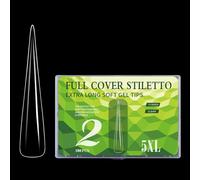 180 Piezas Extra Súper Largas 5XL Puntas De Uñas Transparentes Para Salón Calidad Arte Francés Decoraciones Para Fiestas Bodas Puntas Uñas Transparentes Sin Costuras