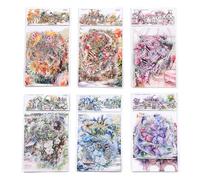 180 Piezas Pegatinas para Scrapbooking, Hojas PET Jardín Paisaje Scrapbook Papel, Pegatinas Estéticas para Bricolaje, Álbumes de Recortes, Diario Decoración