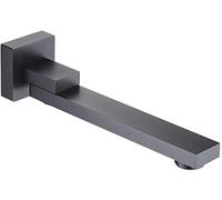 180 ° Pout de bañera cromada giratoria: grifo montado en la pared para bañera o lavabo, toque de picos ajustable para un fácil control del flujo de agua y una elegante actualización del baño LWX