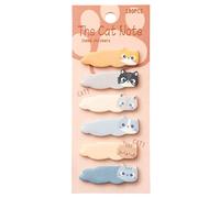 180 Uds. Marcador De Página Grabable Con Notas Adhesivas De Gatito De Dibujos Animados Pestañas De Página De 15x45mm Marcadores Para Cuaderno Carpeta Planificadora Herramienta De Organización Del