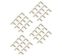 180 Unidades Dorados Protectores de Esquinas Metálicos para Álbumes y | Acabado Vintage Antiguo, Refuerzo de Bordes, Adecuado para Scrapbooking y Conservación de Recuerdos