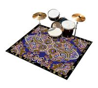 180 x 160 cm Alfombras de Tambor Alfombra Bateria Electronica Alfombra para Bateria Acustica Alfombras de Batería Kit Profesional de Batería de Jazz Electrónico Alfombrilla de Protección del Suelo