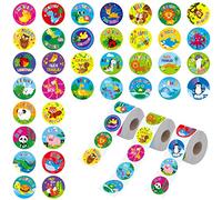 1800 Pegatina motivacional para el aliento de la recompensa del profesor en español en 36 diseños de animales para profesores, uso en el aula (cada uno mide 2.5cm de diámetro)