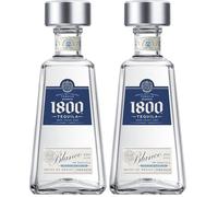 1800 -Tequila 1800 Silver 700ml, 38º - Tequila Premium Mezcla 100% Agave Azul - Elaborado especialmente para cócteles (Paquete de 2)