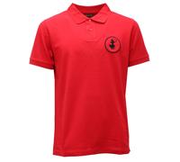 1800AH polo uomo SAVE THE DUCK red piquet cotton polo shirt man
