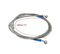 1800mm 180cm Universal Moto Tuyau De Frein Tressé en Acier Hydraulique Renforcer Frein Embrayage Huile Tuyau Tuyau De Conduite Compatible con Motorcycle Pit Dirt Street Sport Bike Enduro Motocross