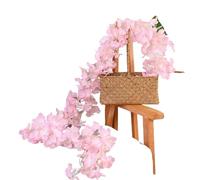 180cm Artificial Sakura Flowers Vine Wedding Party Home Decor Outdoor Garden Rose Arch Silk Scrapbook Background Wall Plants(B3 256 flowers)