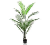 180cm Plantas Artificiales Palmera Areca,GOVIRAYE Árbol Sintético Grande para Interiores, Plantas Falsas Realistas, Hojas Verdes, Bonsái Topiario, Árboles Decorativos para Hogar y Oficina