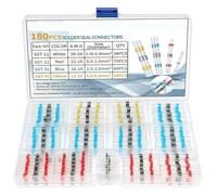 180PCS Box-Packed Thermal Shrinkage Electrical Car Wire Connector Solder Extrusion Terminals Block Cable Termination Wireway