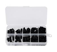 180Pcs M3 Nylon Screw Nut Kit | Black Hex Standoffs/Screws/Nuts Assortment Set | Non - Corrosive Fasteners for Electronics/Appliances/Toys