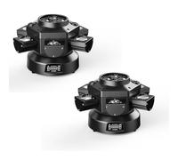 180W Moving Head LED RGBW Partylicht LED Strahler Bühnenlicht dmx512 Sound aktiviervierter Lichteffekt mit 6 Lichtarmen für DJ Bar Geburtstag Disco Hochzeit Scheinwerfer 2PCS