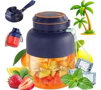 180w Portable Wireless Juicer Cup, 1300ml Wireless Juicer Cup USB Rechargeable Smoothie Blender for Protein Shakes, Fruit Juice & Travel Use (A,800ML)