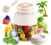 180w Portable Wireless Juicer Cup, 1300ml Wireless Juicer Cup USB Rechargeable Smoothie Blender for Protein Shakes, Fruit Juice & Travel Use (B,800ML)