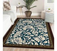180x270 Alfombras para salón Lavables ultrasuaves Antideslizantes Alfombra campestre Vintage Dormitorio Comedor residencia Oficina Suelo de Pelo bajo Que no muda decoración Moderna del hogar