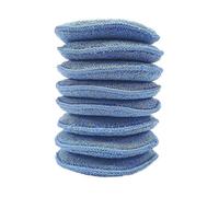 (1810)8 Almohadillas para aplicación de cera - Microfibra - Azul - 13 cm Regalo de cumplea?os