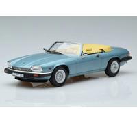 MODELLINO IN Scala COMPATIBILE con Jaguar XJ-S 5.3 H.E.Convertible 1988 Light Blue Metallic 1:18 NOREV NV182635