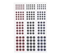 183 pcs Fish Eyes for Lures Making Fishing Lure Eye Assortment Realistic DIY Sticky Jigs Crafts for Hooks Baits Fly Tying Materials (12.5 * 8CM)
