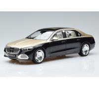 183917 Mercedes Maybach S680 4Matic X223 Gold Black Metallic Norev 1/18
