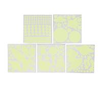 184 pegatinas que brillan en la oscuridad con tema de nave espacial, calcomanías para techo luminosas para el dormitorio de los niños, pegatinas de pared con estrellas autoadhesiva (Verde)