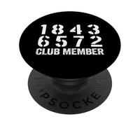 18436572 Club Miembro Car Lover V8 Big Block Engine PopSockets PopGrip Adhesivo