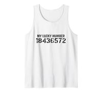 18436572 Mi número de la Suerte 18436572 Orden de Disparo V8 Car Camiseta sin Mangas