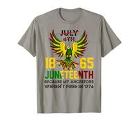 1865 Juneteenth Porque mis antepasados no eran libres en 1776 Camiseta
