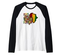 1865 Junio Junio Libertad Orgullo África Camiseta Manga Raglan