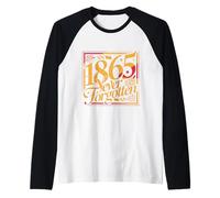1865 Nunca Olvidado Diseño Tipográfico Vintage Camiseta Manga Raglan