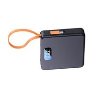 18650 - Adaptador de carga de batería, funda de alimentación desmontable con cordón USB C, funda de carga rápida tipo C, puerto USB extraíble, batería externa extraíble