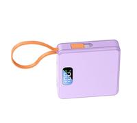 18650 - Adaptador de carga de batería, funda de alimentación desmontable con cordón USB C, funda de carga rápida tipo C, puerto USB extraíble, batería externa extraíble